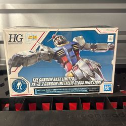 BANDAI HG 1/144 RX-78-2 GUNDAM Metallic Gloss Injection GANDAM BASE Limited