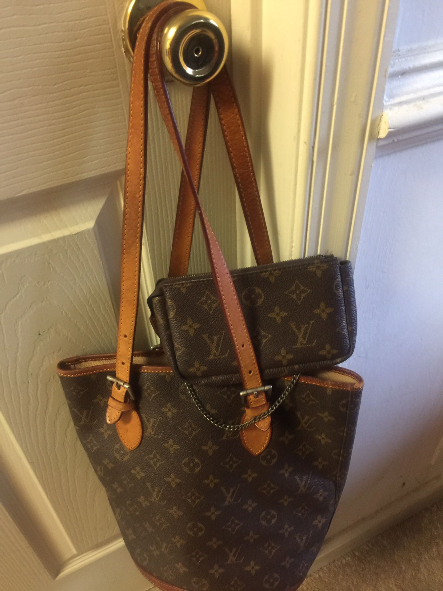 Louis Vuitton brown small Tote Handbag