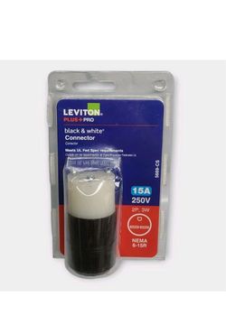 Brand New Leviton 15 Amp 250-Volt NEMA 6-15R Straight Blade Connector