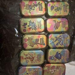 151 Pokémon Tins never opened same box
