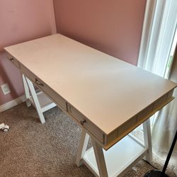 Large White Desk
