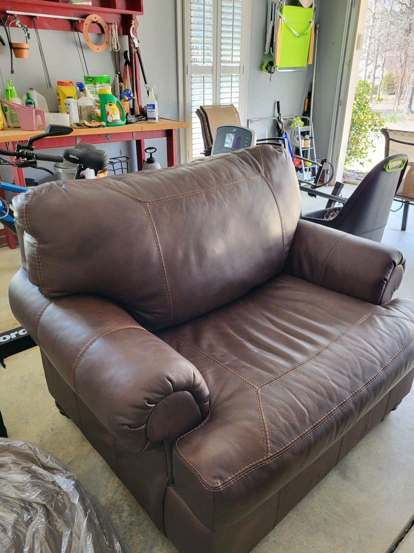 Ashley Furniture Real Leather Chair