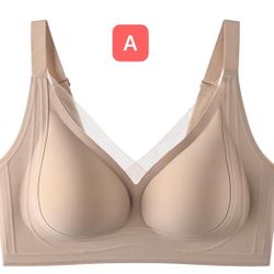 Pls choose A,B,C,D or E, Xl size Women's Wireless Comfort Bralette, V-Neck Design, Adjustable Straps, Seamless Support Bra