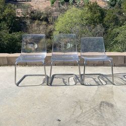 1 LEFT - IKEA Tobias Clear Chair 
