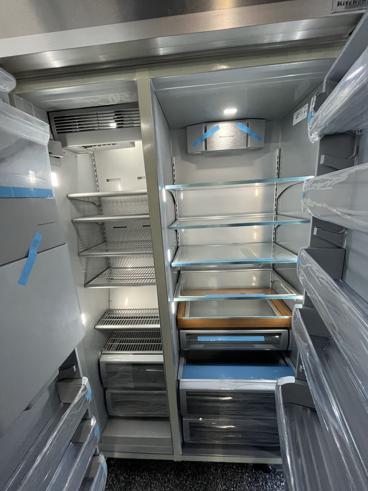 2023 Kitchen Aid Built In Side By Side 48” Refrigerator