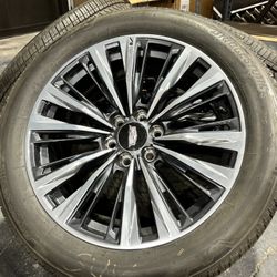22” OEM CADILLAC ESCALADE V RIMS TIRES GENUINE FACTORY BRIDGESTONE 275/50/22 100% SENSORS 