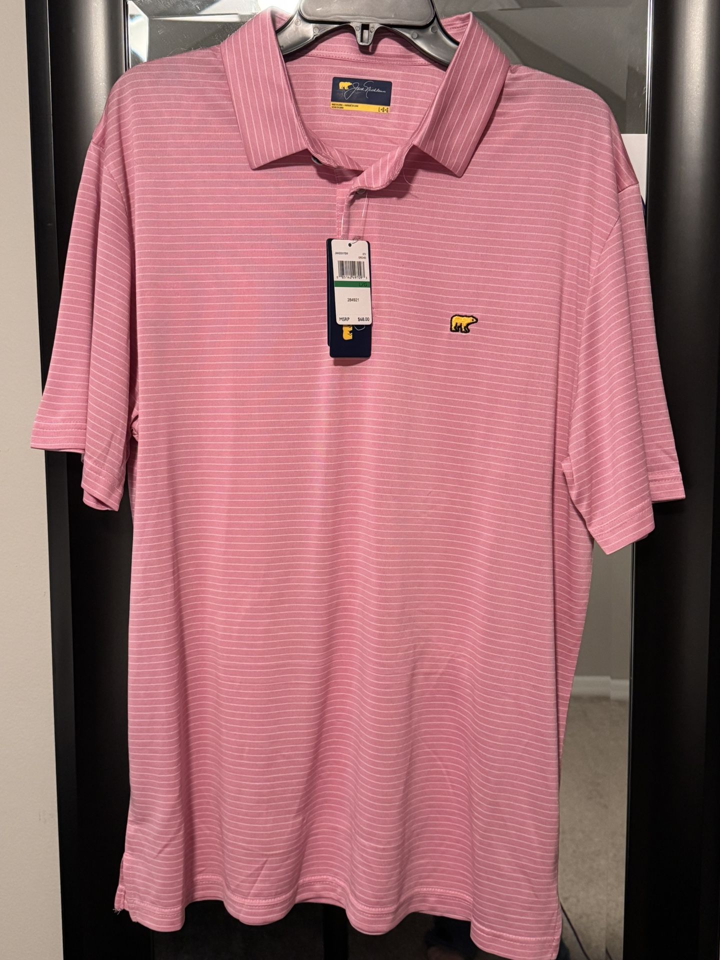 Jack Nicklaus (L)  Tommy Armour (XL)  Men's Short Sleeve Dri-Logic Polo Shirt