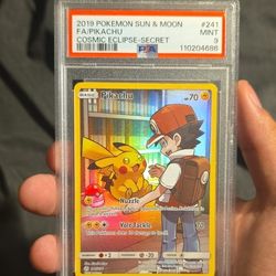 cosmic eclipse pikachu psa 9