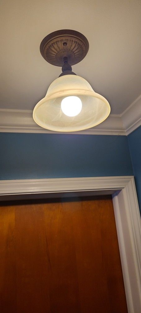 Ceiling Light Has Extensions To Make Longer