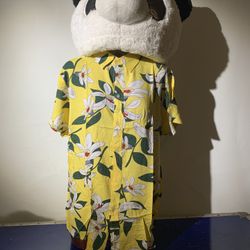 Fashion Flower Button Up