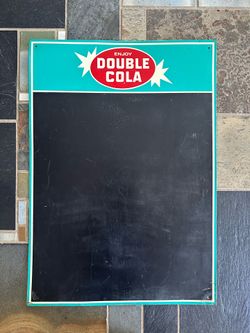 Double Cola Menu Chalkboard Sign