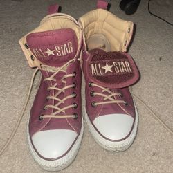 Red Vintage Converse All Star Chuck Taylors