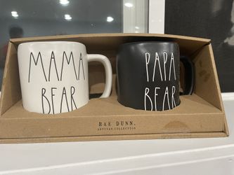 Mama Bear Papa Bear Mug Set