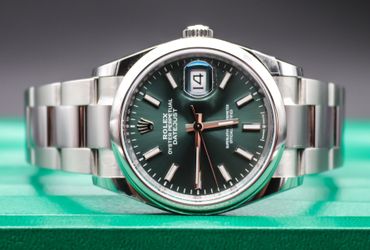 Rolex DJ. 36mm. Mint Green. NEW! 2025! Stickers! 126200