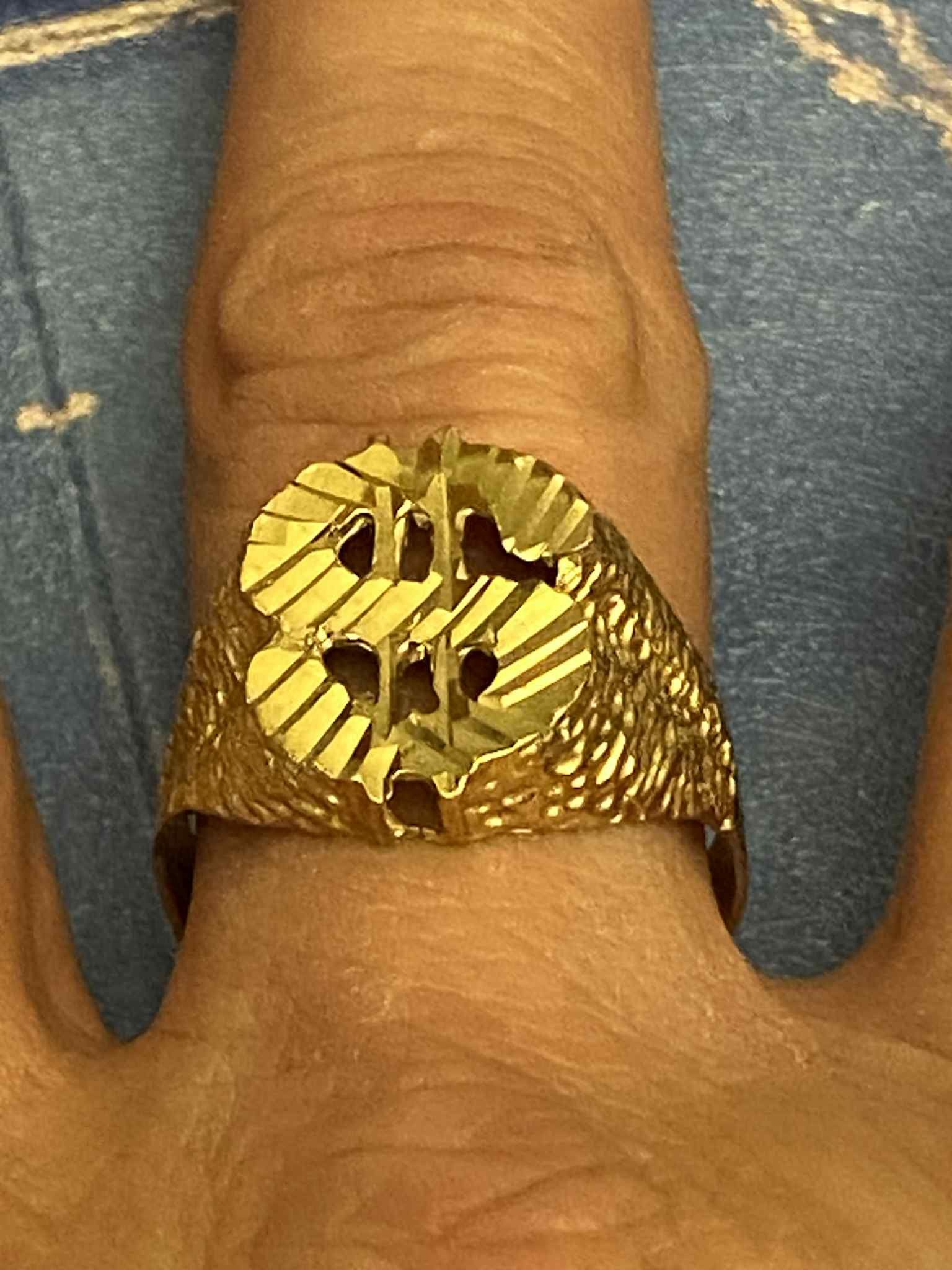 New 10kt $ Sign Ring