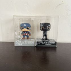 Funko Pops Diecast Captain America And Black Panther $40 Each