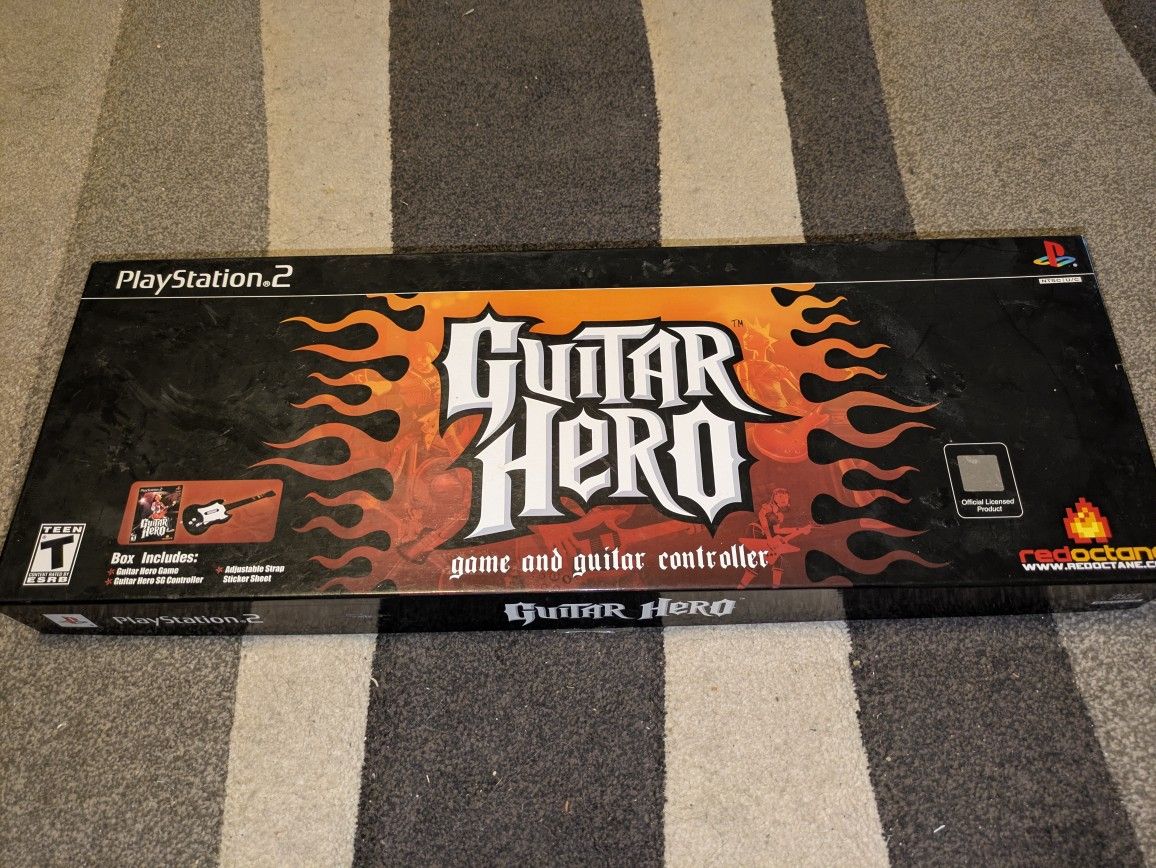 Guitar Hero Game and Guitar Controller Bundle for PlayStation 2