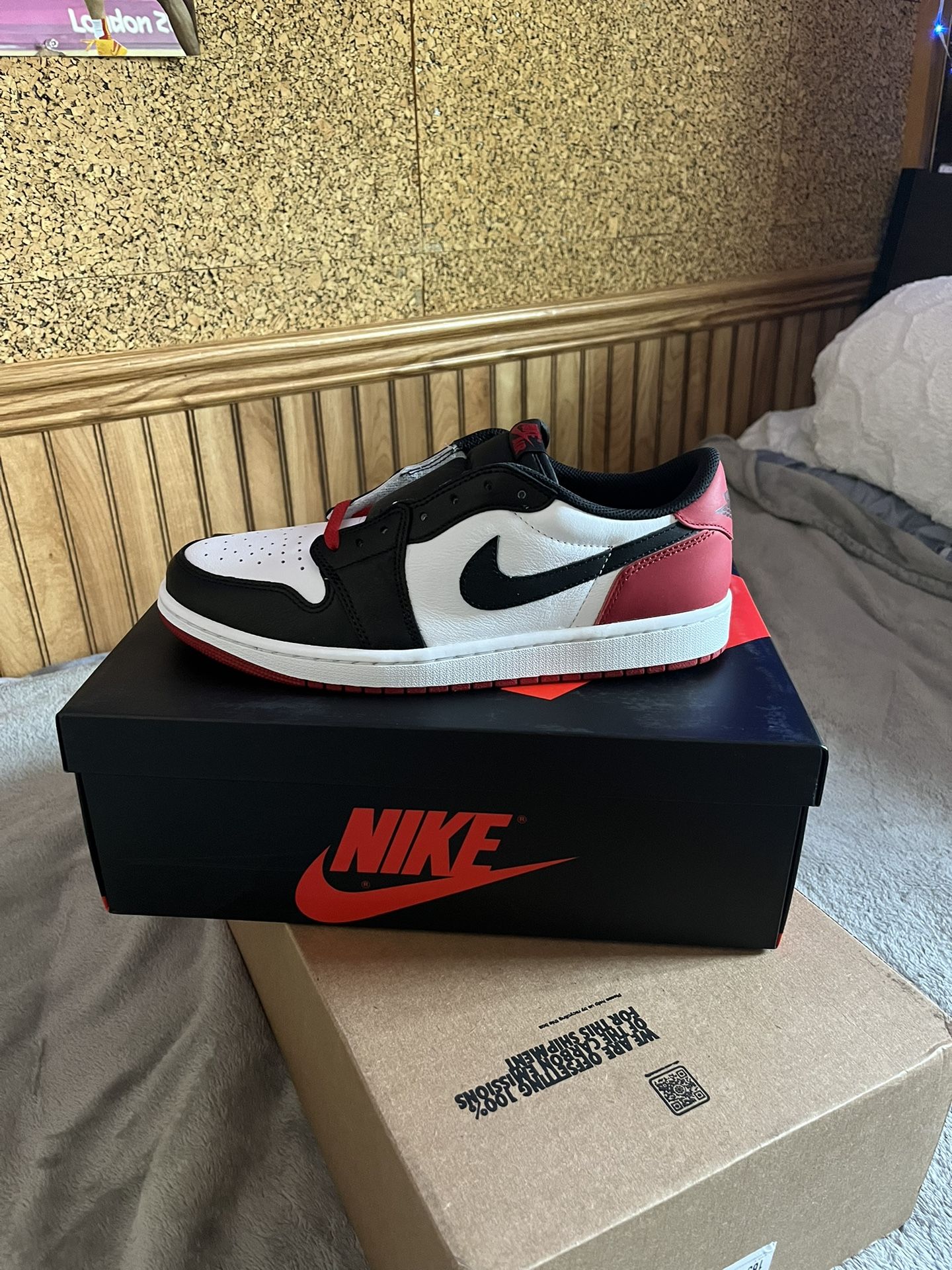 Air Jordan Low OG black toe size DS