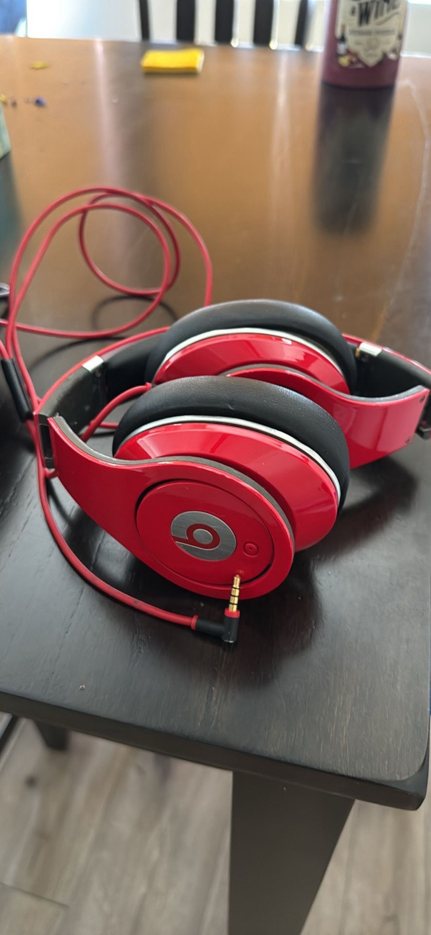 Red Beats By Dre Over Ear Headphones