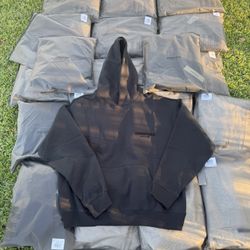 Black Essentials Hoodie