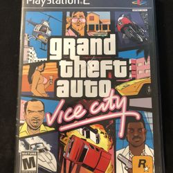 Grand Theft Auto: Vice City (Sony PlayStation 2, PS2, 2002) with Manual/No Map