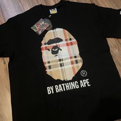 Bape x burberry tee