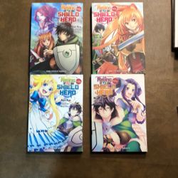 Manga  Volume 1-4 “Rising Of The Shield Hero”