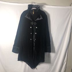 Women’s Medieval Renaissance Gothic Frock Coat Steampunk Victorian Jacket Size XL