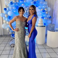 Royal Blue Night Dress 