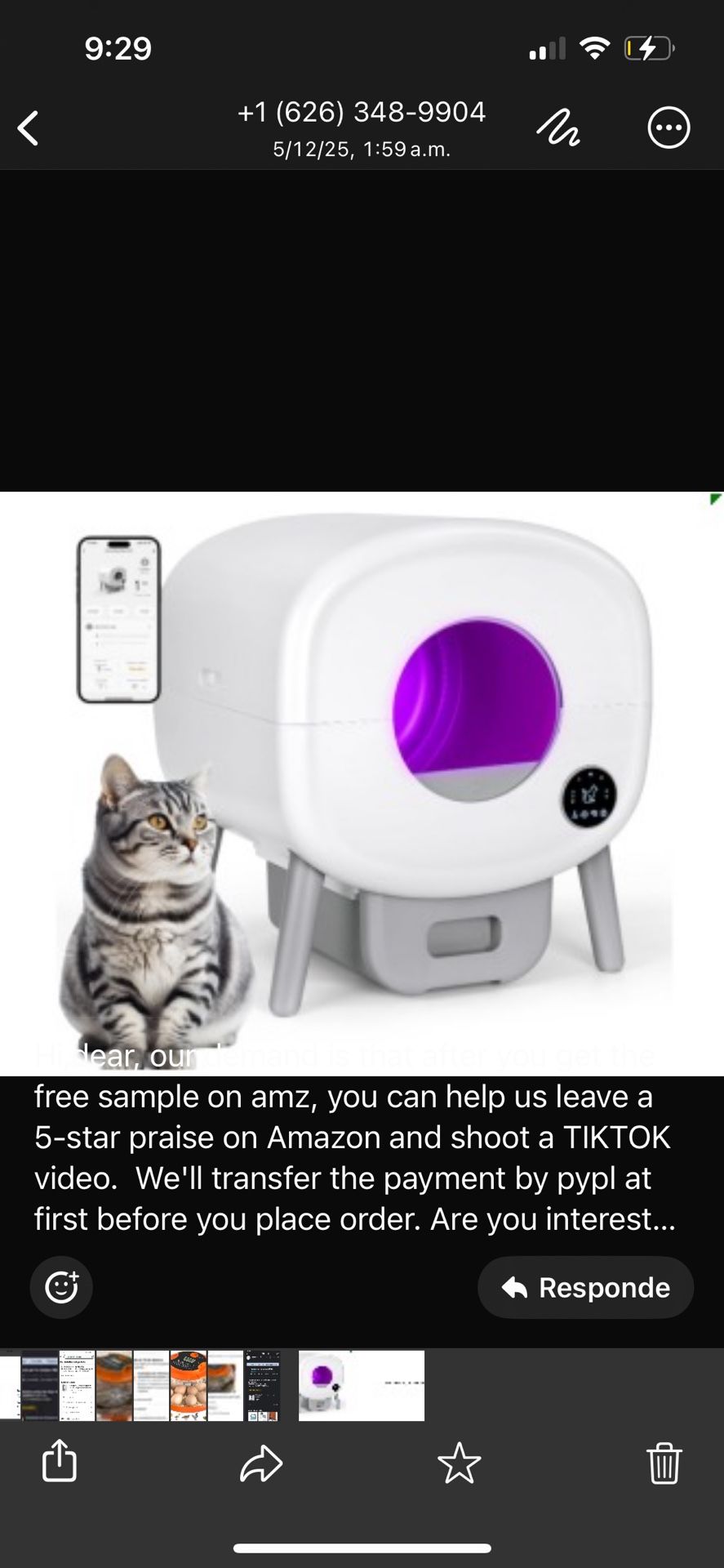 Caja De Arena Para Gatos Automática