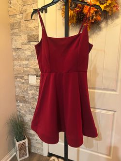 NEW-gorgeous, deep, red cocktail dress XL￼