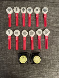 Twelve Sizzix Paddle Punches & Two Fiskars Punches