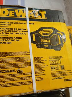 Dewalt new radio Bluetooth charger