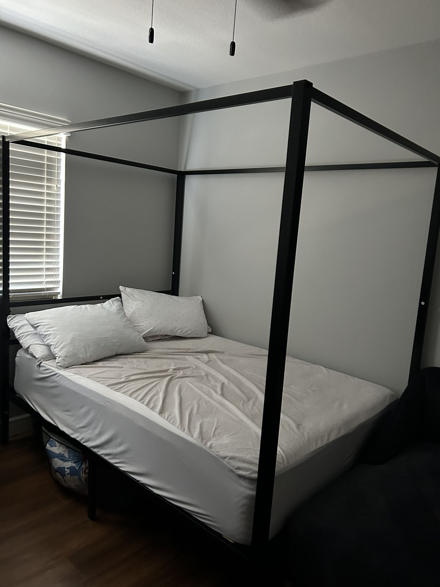 Black Canopy Bed Full Size Bed Frame