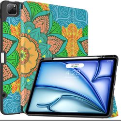 Soke Case For IPad Air 13 Inch M3/M2(2025/2024) & IPad Pro 12.9 Inch 6th/5th (2022/2021) With Pencil Holder - [Full Body Protection + Auto Wake/Sleep]
