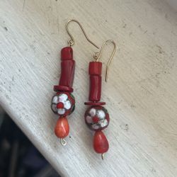 CORAL BRANCH/ Cloisonné Handcrafted $15 