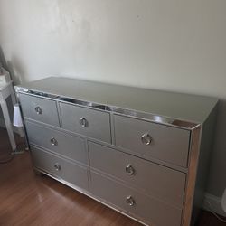 Silver Mirror Dresser 
