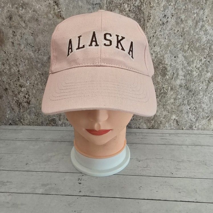 Alaska Light Pink Rose Adjustable Souvenir Hat