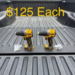 DEWALT ATOMIC 20-Volt MAX Brushless Cordless 1/2 in. Hammer Drill (Tool-Only) **2 Available, $125 Each**