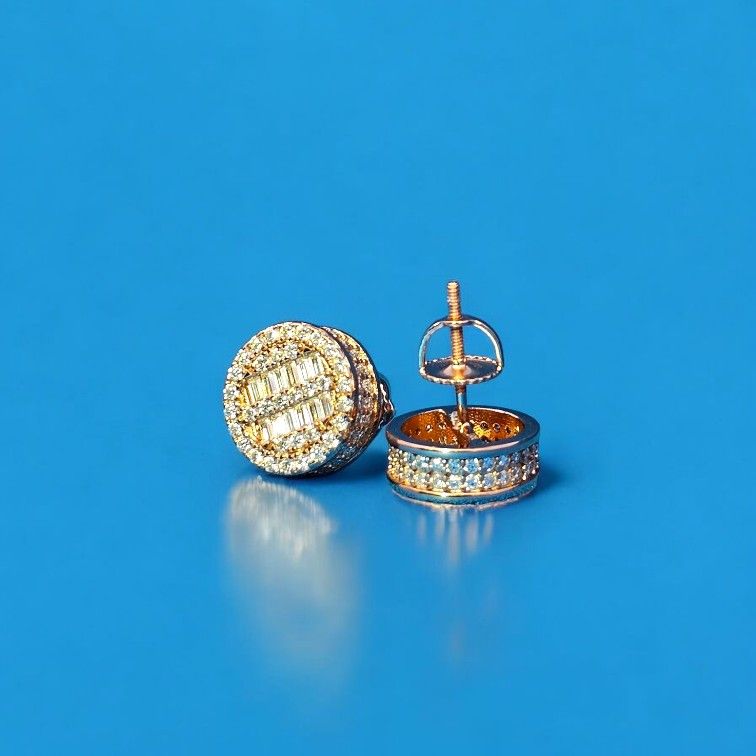 925 Silver Moissanite Studd Earrings