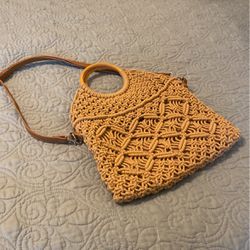 Summer Purse With Detachable Strap-natural Color