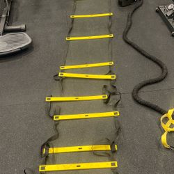 Quick Ladder, Band Wrapped Around Your Waist For Speed, Agility Training