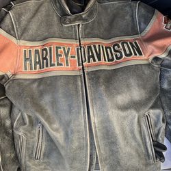 Original Harley Distressed Leather Jacket