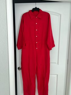 Red Jumpsuit Halloween Costume Unisex size Large