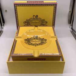 Ceramic Yellow Partagas Ashtray.