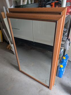 Wood framed mirrors