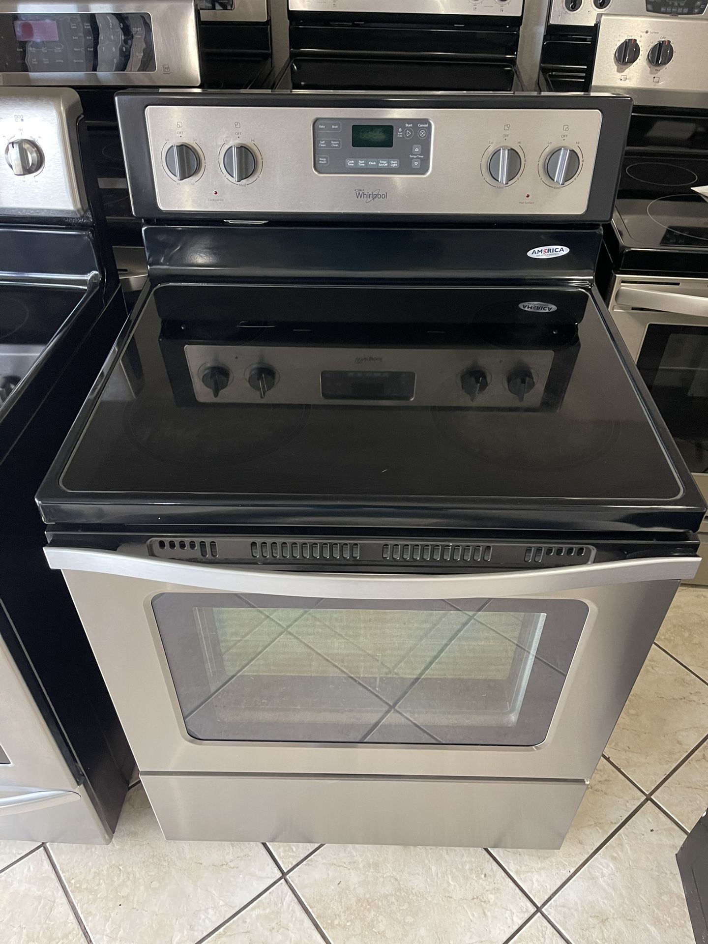 Whirlpool Electric Stove Stainless Steel