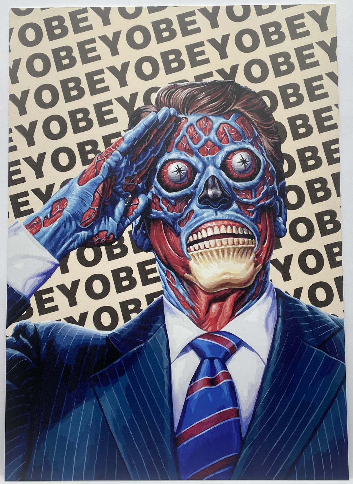 The Live OBEY - Movie Poster Illustration - 21.75” Wide x 30.75” High