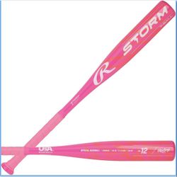 Rawlings | Storm T-Ball Bat | USA Softball & Baseball | -12 Drop | 1 Pc. Alloy 