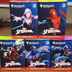 Magic The Gathering Spiderman MTG 5 Box Set